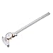Dial Caliper Depth Rod Manual Measuring Clear Scales Silver for Industrial Use