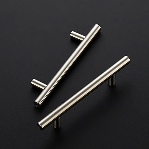 Image of Ravinte 18 Pack 6-3 /8 inch Cabinet Pulls Brushed Nickel Stainless Steel Kitchen Cupboard Handles Cabinet Handles, 4 inch Hole Center