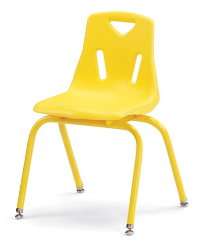 Image of Berries Jonti-Craft 8126JC1007 Stacking Chair with Powder-Coated Legs, 16 inch Height, Yellow