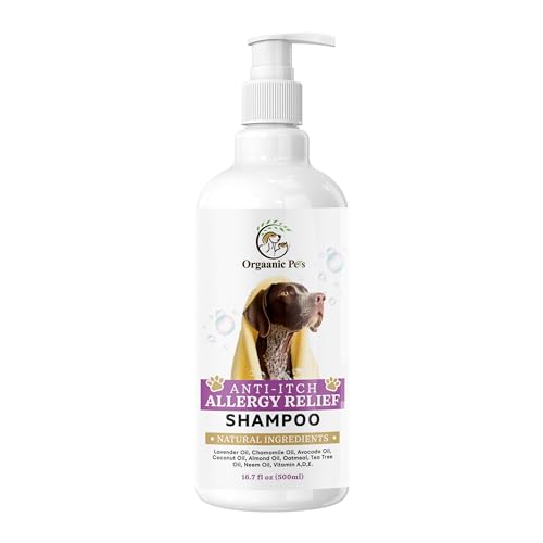 Anti-Itch Dog Shampoo: with 9 Natural Essential Oils and Ingredients – RELIEVES discomfort from Skin Allergies -Moisturizing – Anti-inflammatory – Calming Anti-Itch Dog Shampoo: with 9 Natural Essential Oils and Ingredients – RELIEVES discomfort from Skin Allergies -Moisturizing – Anti-inflammatory – Calming
