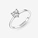 PANDORA Sparkling Heart Solitaire Ring - Statement or Promise Ring for Women - Layering or Stackable Ring - Gift for Her - Sterling Silver & Clear Cubic Zirconia - With Gift Box - Size 7