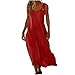 Women Summer Casual Dress Sleeveless Flowy Loose Fit Beach Vacation Sundress Solid Color Maxi Dress Fashion Outfits S-2XL