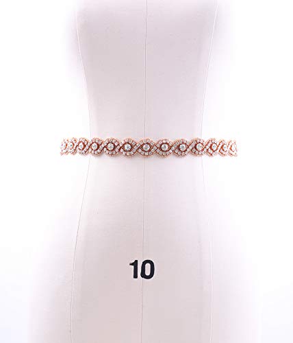 Crystal Wedding Belt Bridal Belt Bridesmaid Sash with Rhinestones Pearls for Women Dress Accessories4