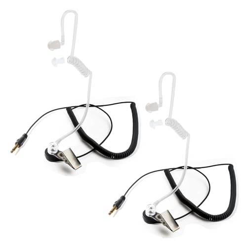 Compatibilità: L'auricolare è adatto a tutti i dispositivi con una dimensione di 3,5 mm. Microfono per walkie talkie e controller audio da 3,5 mm