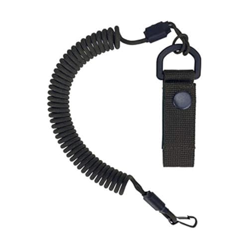 EdcX Paracord Nylon Tactical Lanyard, spiral cable, elastic key pendant made of Paracord, 4 types of fastening to choose from