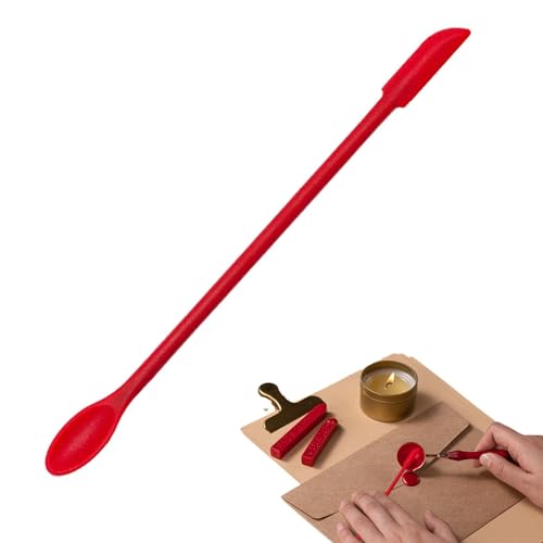 ミニスパチュラ シリコン - メイクアップスパチュラ |ゴムベラ |ボトルスクレーパー |化粧用スパチュラ |シリコン両口スパチュラ |ワックスシーリング再利用可能なスプーンスクレーパー、調理器具化粧品用品のサムネイル