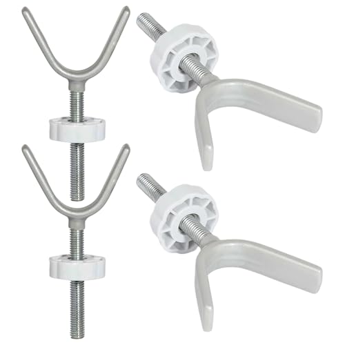Adaptador de puerta para bannister – Fijación de barandilla de escalera, conexión de puerta de seguridad | 4 paquetes de adaptadores para niños para puertas al aire libre, puertas al aire libre