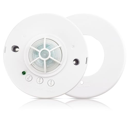 J.LUMI YCA1001 Ceiling Mount, 360 Occupancy Sensor, High Sensitivity PIR Motion Sensor Light Switch (AC 110V-130V / 220-240V)