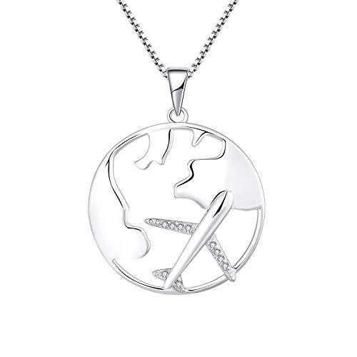 SHSTONE Collana con ciondolo fiocco di neve in argento