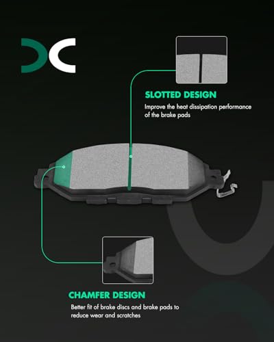 Image of SCITOO D1649 Ceramic Brake Pads Sets Front w /Hardware Replacement For INFINITI For JX35 2013,For INFINITI For QX60 2014-2019,For Nissan For Murano 2015-2020,For Nissan For Pathfinder 2013-2019