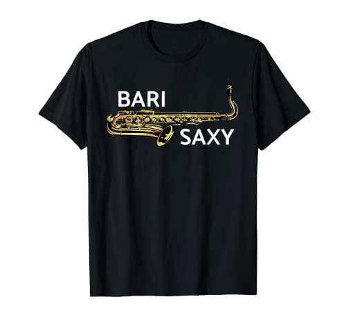 Bari Saxy - Camiseta de saxofón para saxofonista barítono Camiseta