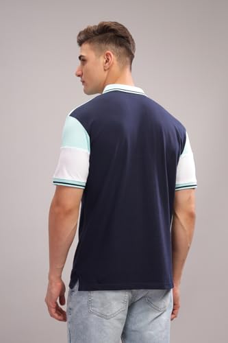 Image of ADRO Men's 100% Cotton Regular Fit Polo T-Shirt