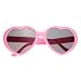 Fashion Large Women Lady Girl Oversized Heart Shaped Retro Sunglasses Cute Love Eyewear (pink)