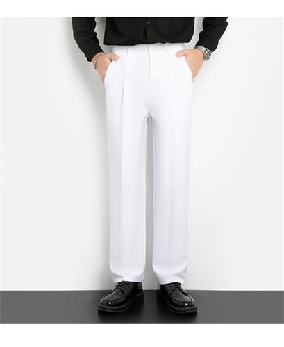 Mens Dress Pants Slacks Straight Fit Lightweight Business Work Pants Fit Suits Trousers for Men4