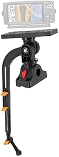 Xproutdoor Kayak/SUP Transducer Mounting Arm with Gear-Head, Universal Fishfinder Mount, Black, MT303A