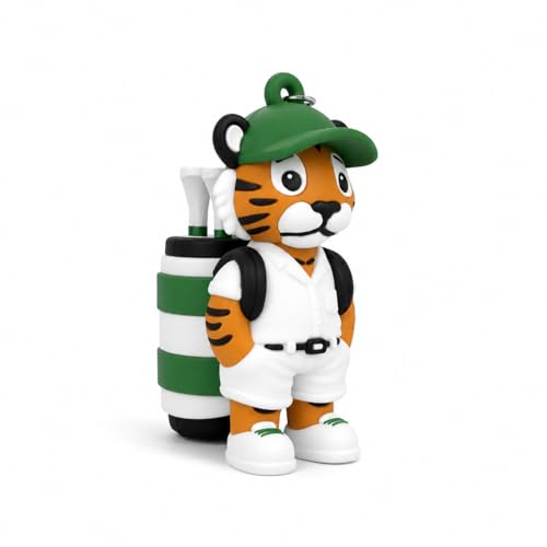 VannyVee Sports Golf Gift Tiger Caddy Golf Tee Holder Includes 8 Golf Tees Fun Golf Accessory for Men & Women