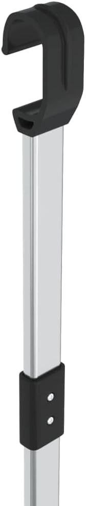 vidaXL Wardrobe Hanging Rail Silver
