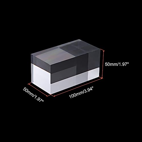 PATIKIL 2"x2"x4" Jewelry Display Riser, Polished Acrylic Cube Display Stand Block Collection Showcase Ring Holder Square, Clear - Image 2