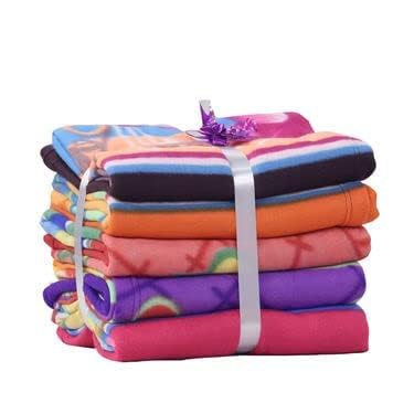 Agirav All Season Multipurpose Polar Fleece Single Bed Printed Assorted Multicolor Lightweight Blanket (Set of 5, 90 x 62 inches)