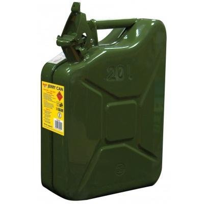 Jerry Can Fuel Can Metal Petrol Can Water Container Cans Extra Large Liquid Storage Canister For Diesel Petrol Oil & Water Container -UN Approved TUV/GS Certified (20L Jerry Can) Green