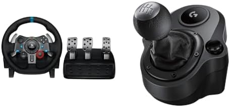 Logitech G G29 Volante y Pedales de Carrera, Force Feedback, para...