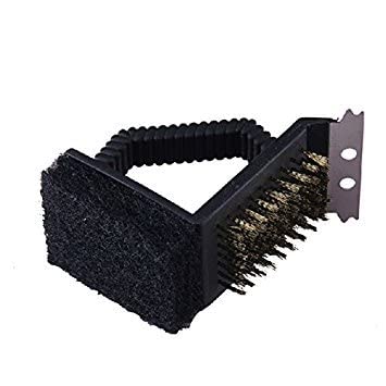 GlobalNiche 3 in 1 Barbecue Cleaning Brush BBQ Brush Cleaner One Piece