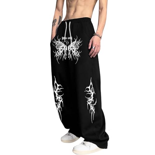 Pantalon de survêtement Y2k pour Hommes et Femmes Pantalon de Jogging décontracté Hip-hop...