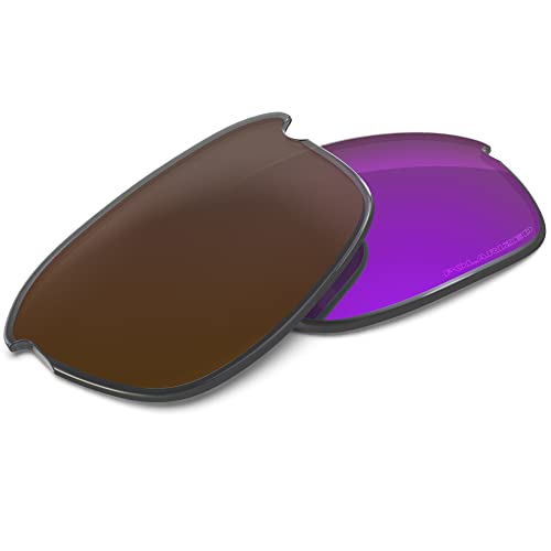 Image of Performance Replacement Lenses Compatible with Oakley Bottle Rocket OO9164 Polarized Etched-Plum Purple