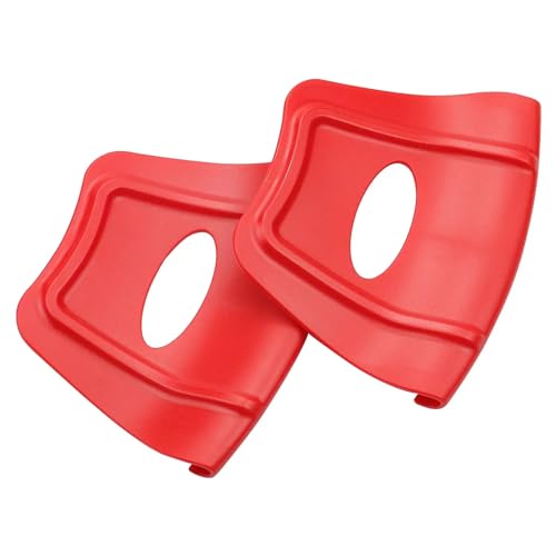 Image of 2 PCS Car Rim Guard, Double Raised Anti-Slip Tire Edge Protector Tool, Universal Repair Parts Replacement, Suitable for Most Cars, Motorcycles, Dirt Bike, ATV Quad Tire Installation (Red)