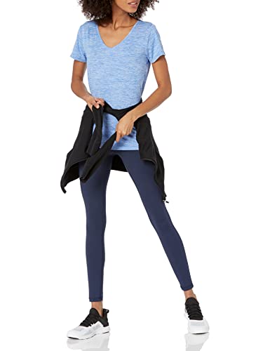 Image of Amazon Essentials Women's Active Quick Dry Tech Stretch Short-Sleeve V-Neck T-Shirt (Available in Plus Size), Pack of 2