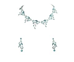 Teal / Rose gold plated