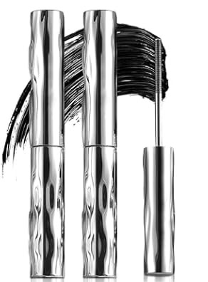 Waterproof Quick Drying Curling Mascara, Upgrade Iron Wand Mascara Waterproof Metal Mascara Pared 3D Long Lasting Lashes, Durable, Non-Flaking Pigment, Eyelash Primer (2 unidades)