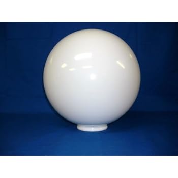 12 inch White Acrylic Plastic Light Round Pole Post Globe ...