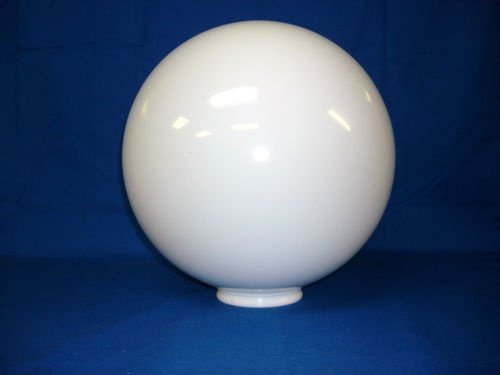 8 inch White Acrylic Plastic Light Round Pole Post Globe Lamp fixture