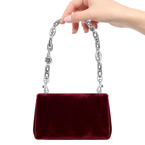Image of Silver Cute Bag Charms Wallet Chain Keychains Gold Chain For Purse Purse Accessories For Handbags For women