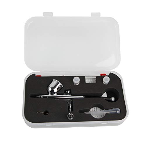 Timbertech ABPST08K Airbrush-compressor, complete set met verbeterde koeling, ventilator, mini-compressor, airbrushpistool en airbrush-accessoires - Afbeelding 6