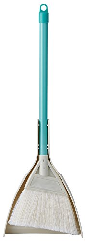 Yamazaki Sangyo 1753121 Broom with Chilitori Mini Pair PP Synthetic Fiber 2989.jp+ Garden Broom Split Tip Approx. Width 7.1 x Depth 1.8 x Height 20.9 inches (18 x 4.5 x 53 cm) Multi