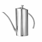 Halten Sie Olivenöl frisch - der eng anliegende Deckel und der Edelstahlkörper verhindern das Olivenöl über Lichteinwirkung mit Licht und Sauerstoff, um die Qualität von Olivenöl aufrechtzuerhalten.