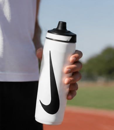 Image of NIKE REFUEL Bottle 24 OZ - Natural /Black /Black, 709 ML