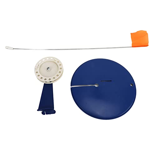 Pilipane Portable Ice Fishing Tip Up Flag Kit, Efficient Winter Rod Indicator with Floating Base Tackle for Enhanced Fishing