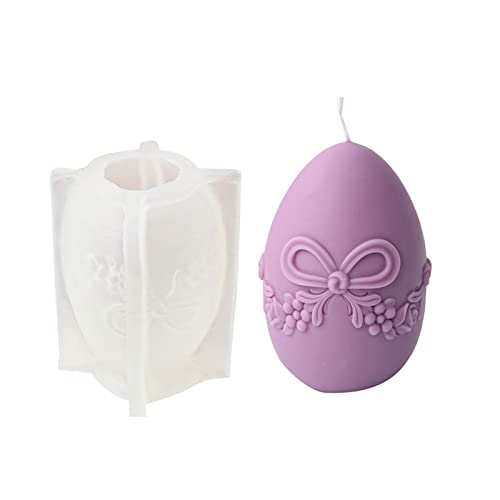 Dulce huevo de Pascua vela molde gigante bola de flores moldes silicona fondant pastel chocolate decoración herramienta molde de resina de huevo de Pascua bola de flores moldes de silicona para hacer