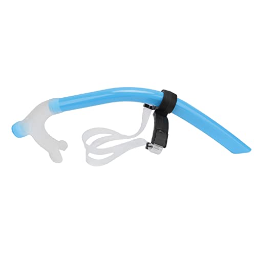 Lap Swimming Snorkel, Adjustable Lightweight Support, Hydrodynamic Tube Shape, Comfortable Silicone Nozzle, Design. Simple, Lightweight & Portable with Brace, Suitable for