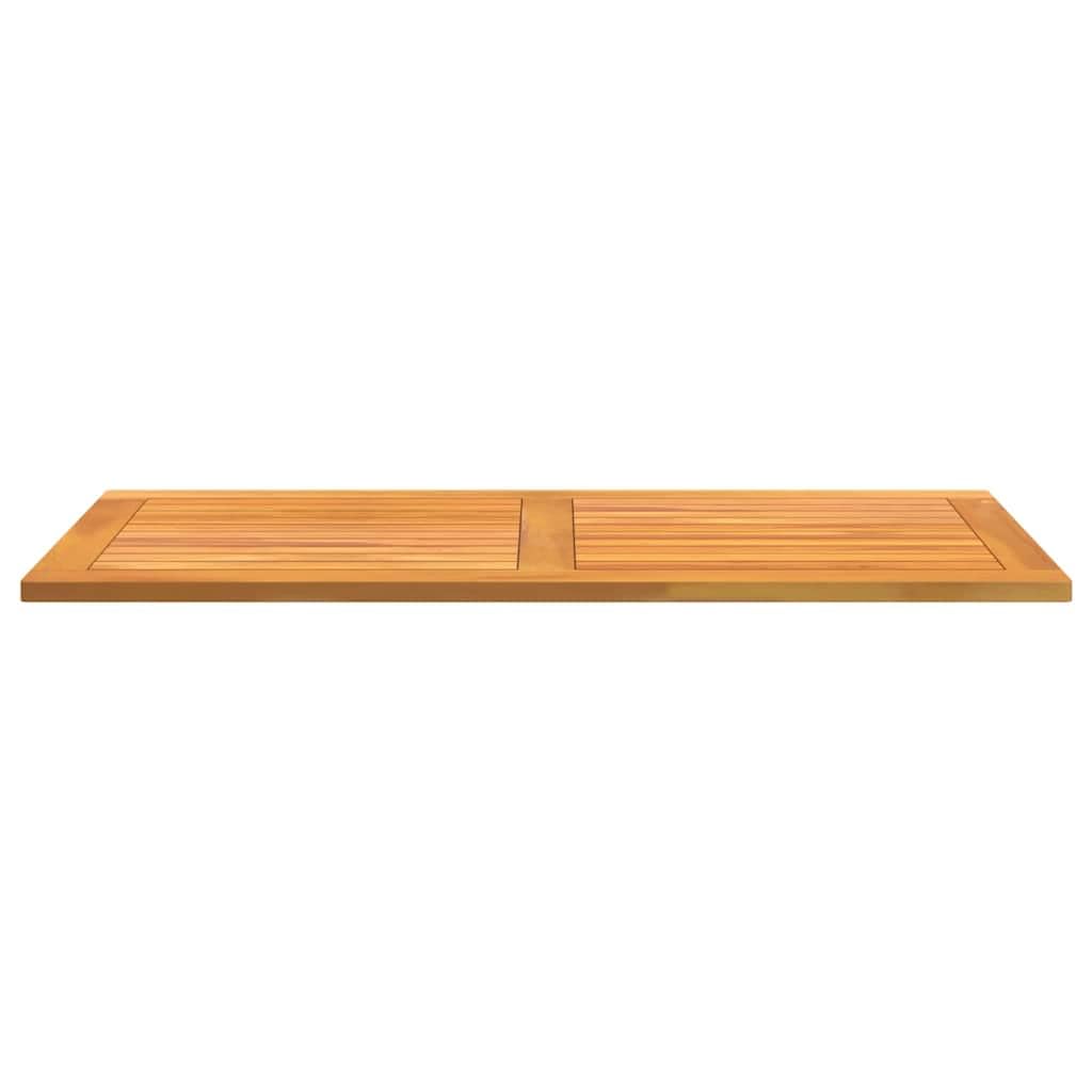 Piano da tavolo Öl-Natur in legno di acacia massiccio, 110 x 55 x 2 cm, resistente alle intemperie, robusto, per interni ed esterni, come piano di lavoro, mobile di ricambio, accessorio fai da