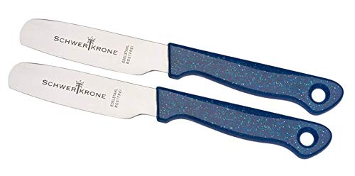Schwertkrone 2er Set Brötchenmesser Brotzeitmesser Frühstücksmesser Messer Tafelmesser rostfrei gezahnt
