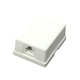 タローズ TARO'S モジュラーローゼット 電話/テレホン 6極2芯 1ポート（1口） 露出 エコ簡易パッケージ CRS11-6P2C1J