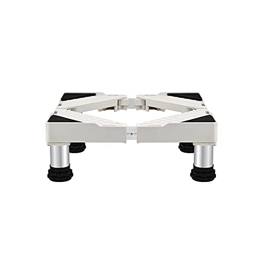 Base ajustable para lavadora y nevera, pedestal de elevación de 50-75 cm, antivibración, soporte para lavadora/lavavajillas, a prueba de humedad, marco resistente de 10/15/20/25 cm de altura