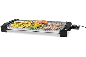 Cecotec Rock&Water 2000 Elektrische Grillplatte Steinverkleidung Grau/Schwarz