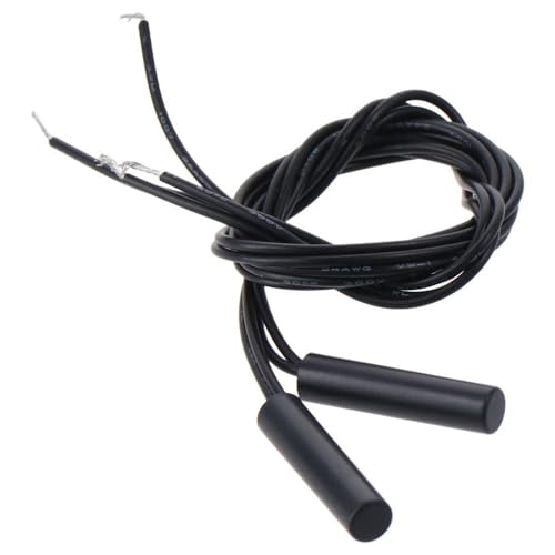 SHUATI 2Pcs Magnetic Switch, Magnetic Sensor, Reed Tube Proximity Sensor Plastic Proximity Switch, Cylindrical Inductive Proximity Sensors for Limit Sensing Safety System