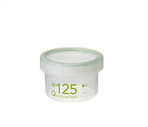 新輝合成 トンボ ナチュラル クイッカーポット 保存容器 抗菌 浅型 密閉 125ml 直径7.5×高さ5cm NA-125 日本製