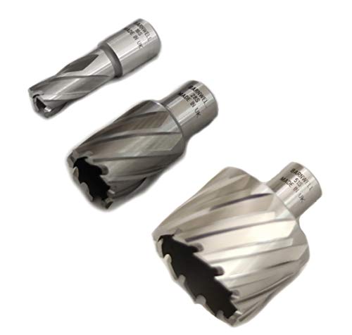 Barnwell Short Annular HSS Broach Hole Bit Cutter For Mag Drill Rotabroach (19mm)